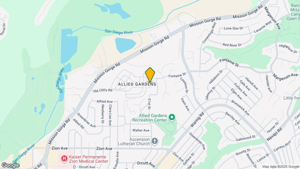 5105 Fontaine Map and Location Details