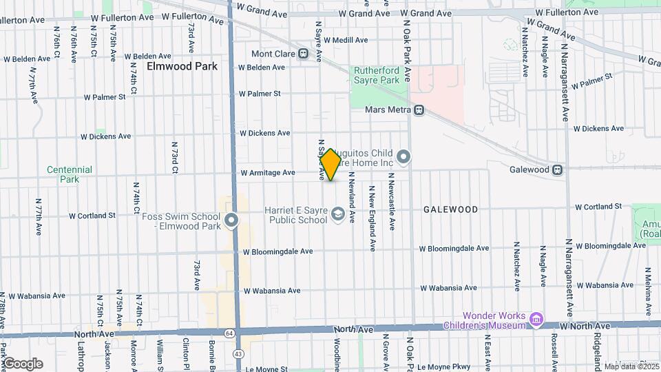 1939 N Sayre Ave Map and Location Details