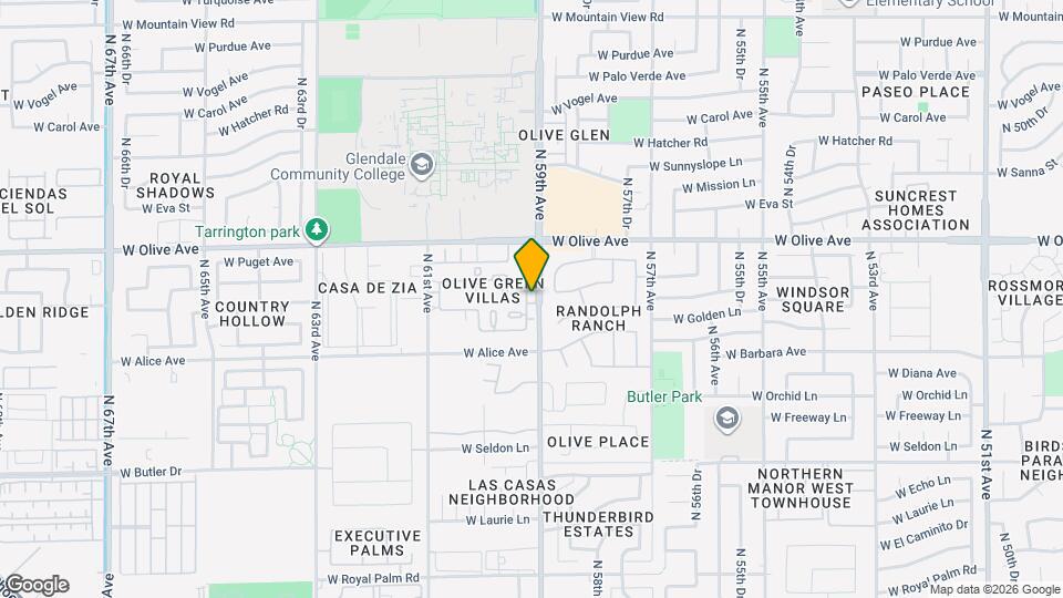 5902 W Townley Ave Map and Location Details