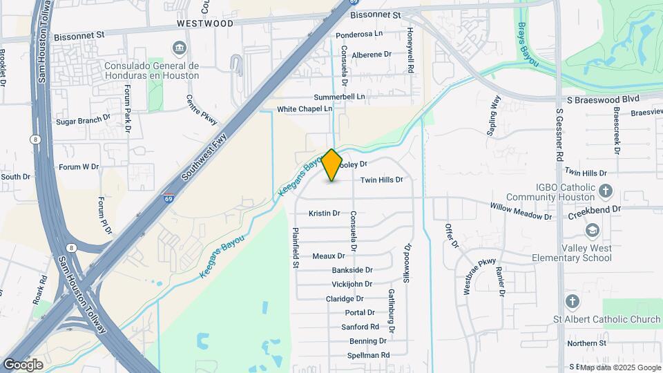 9323 Twin Hills Dr Map and Location Details