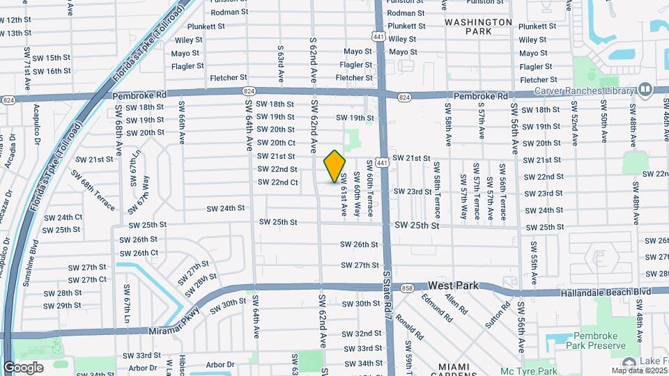 6120 SW 22nd Ct Map and Location Details