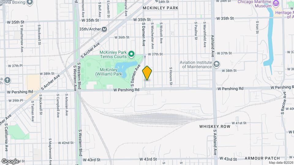3839 S Damen Ave, Unit 1 Map and Location Details