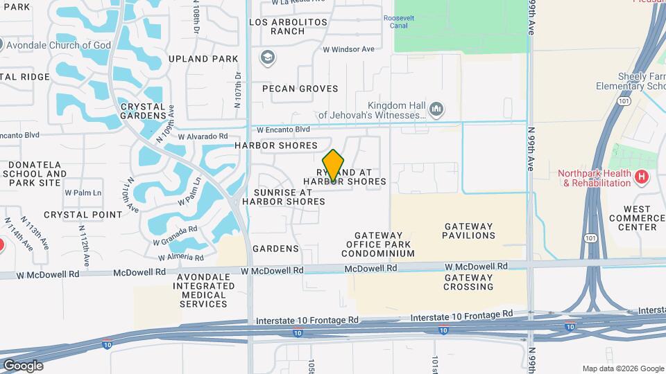 10432 W Granada Rd Map and Location Details