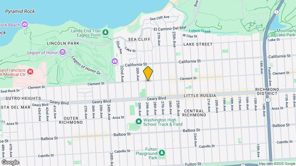 2747-2749 Clement St Map and Location Details