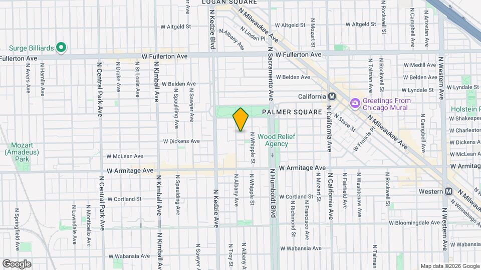 2109 N Albany Ave Map and Location Details