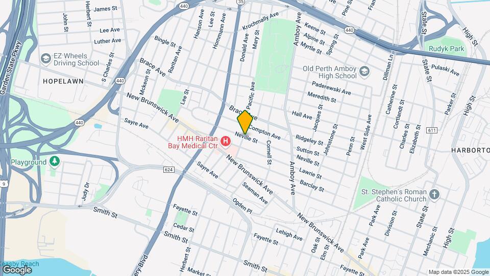 459 Neville St, Unit 2R Map and Location Details