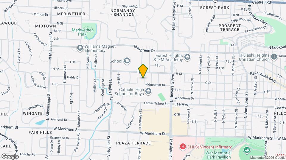 808 Ridgecrest Dr Map and Location Details