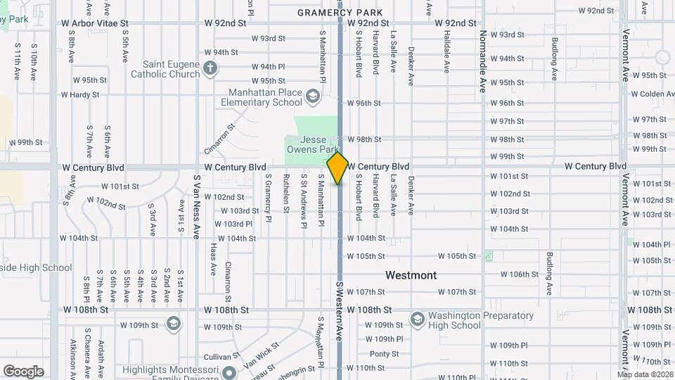 10035 S Western Ave Mapa y Detalles de la Ubicación