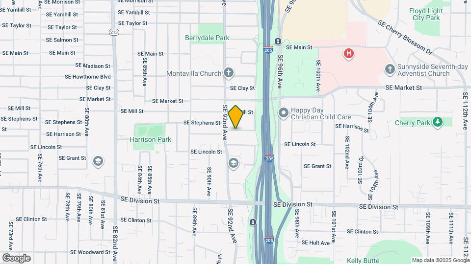9242 SE Harrison St Map and Location Details