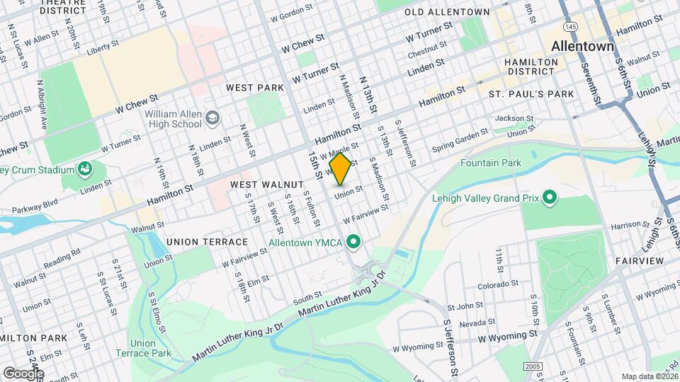 134 S Franklin St Map and Location Details