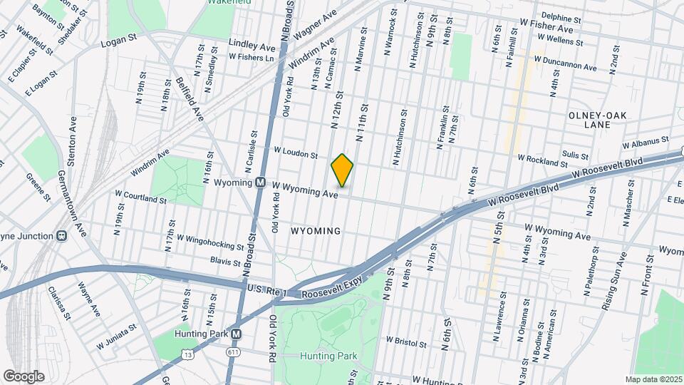 1115 W Wyoming Ave Map and Location Details