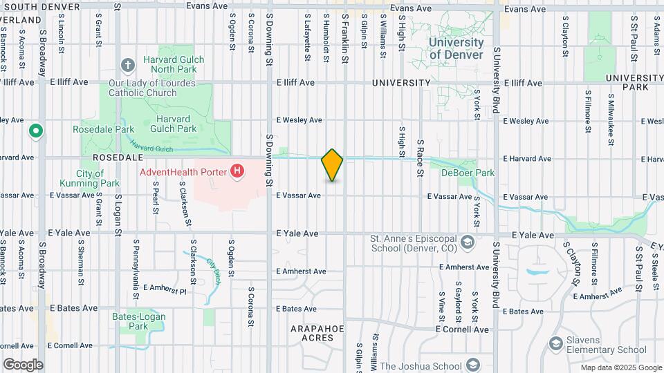 2580 S Humboldt St Map and Location Details