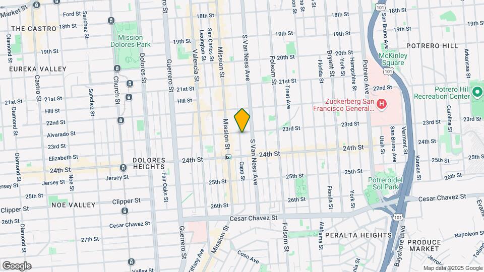 809-811 Capp St Map and Location Details