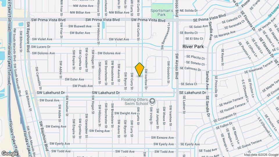 873 SW Curtis St Map and Location Details