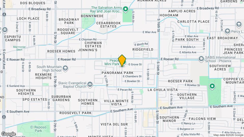 5236 S 13th Pl Map and Location Details