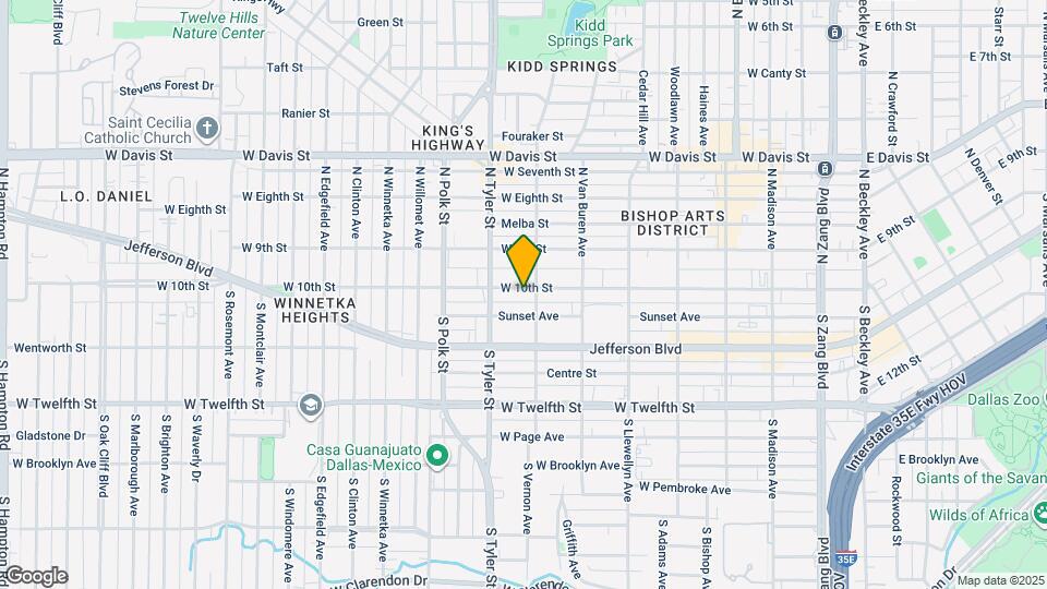 810 W 10th St Map and Location Details