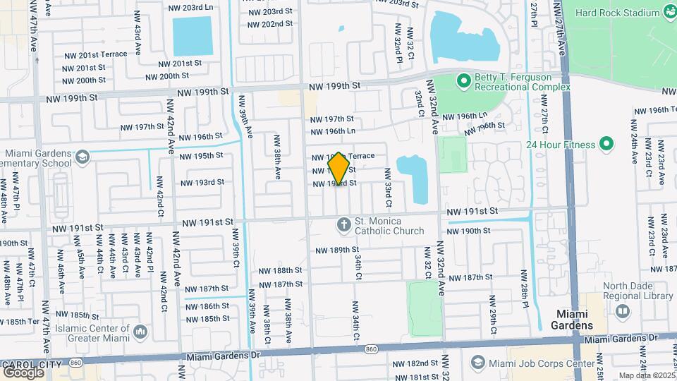 19221 NW 35th Ave Mapa y Detalles de la Ubicación