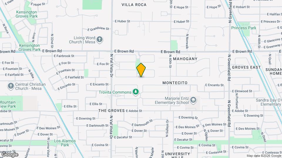 3813 E Fairfield St Map and Location Details