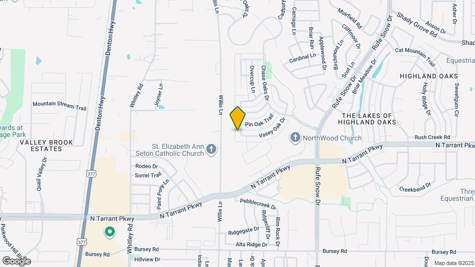 1828 Lacey Oak Ln Map and Location Details