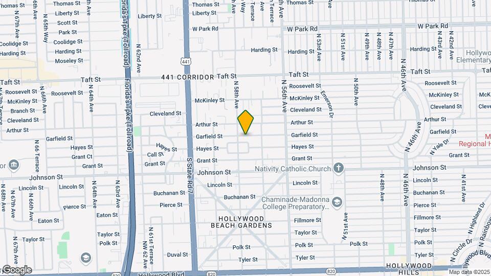5742 Garfield St-Unit -5744 Map and Location Details