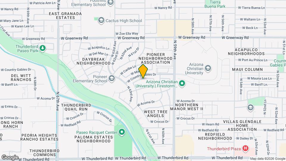 6117 W Mauna Loa Ln Map and Location Details