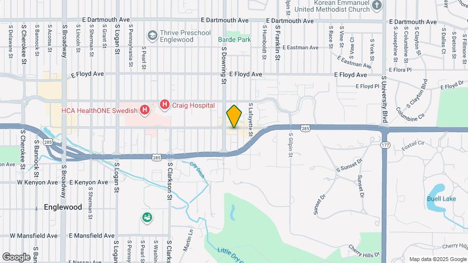 3505 S Marion St, Unit D Mapa y Detalles de la Ubicación