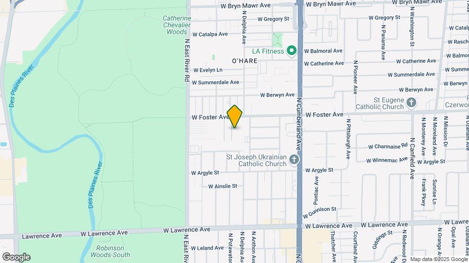 8623 W Foster Ave Map and Location Details