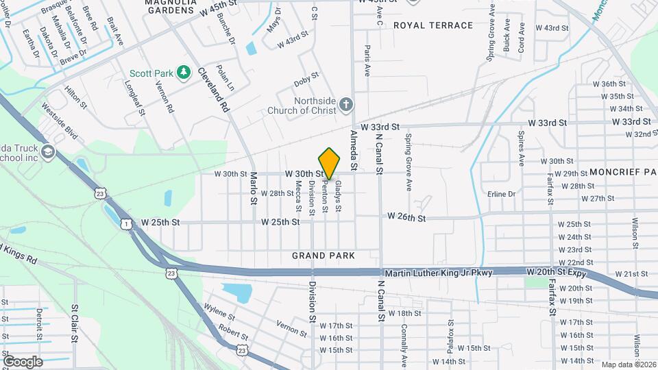 3819 Penton St Map and Location Details