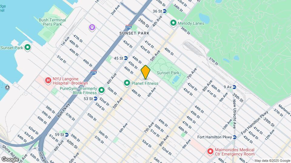 537 46th St, Unit 2FL Map and Location Details