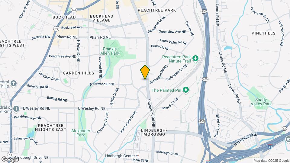 2828 Piedmont Rd Apartments Map and Location Details