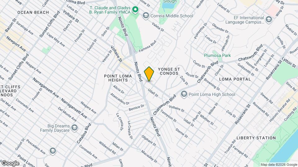 3837 Voltaire St Map and Location Details