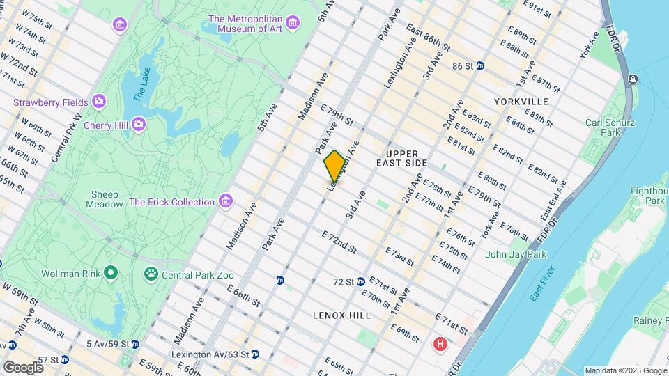 1055 Lexington Ave Map and Location Details