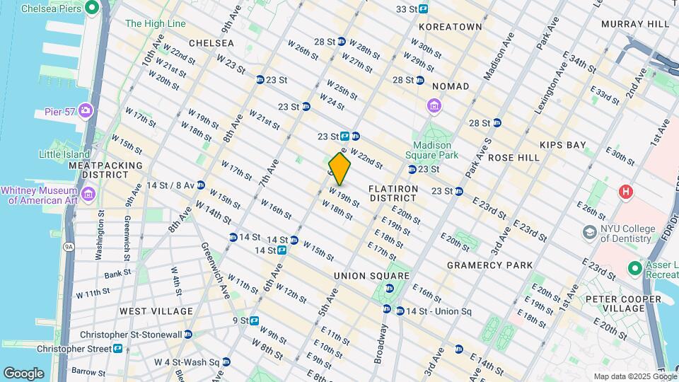 49 W 19th St Map and Location Details
