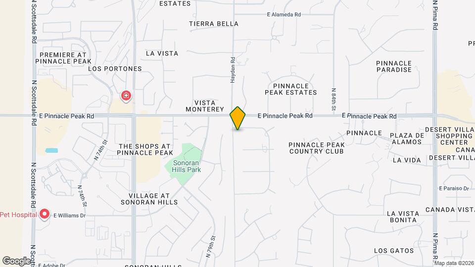 8001 E Vista Bonita Dr Mapa y Detalles de la Ubicación