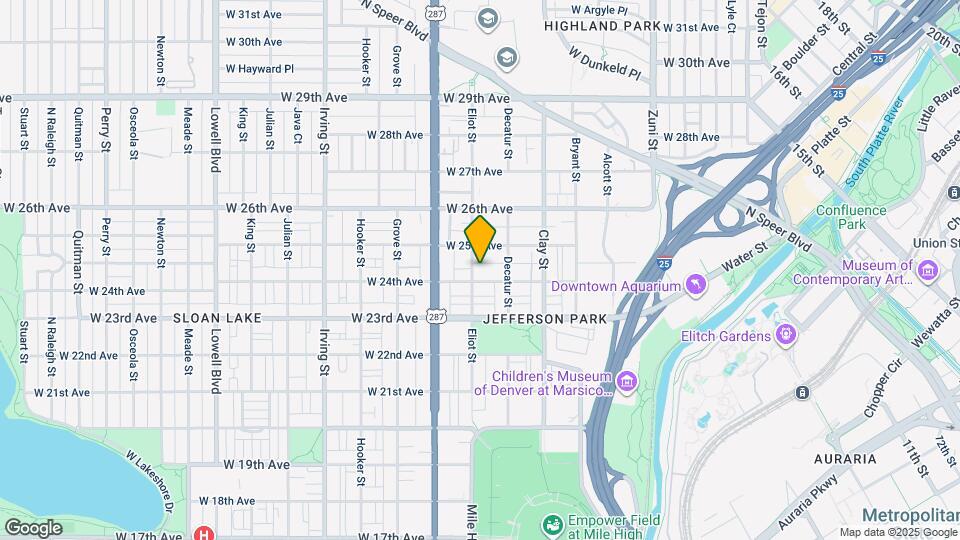 2865 W 24th Ave Map and Location Details