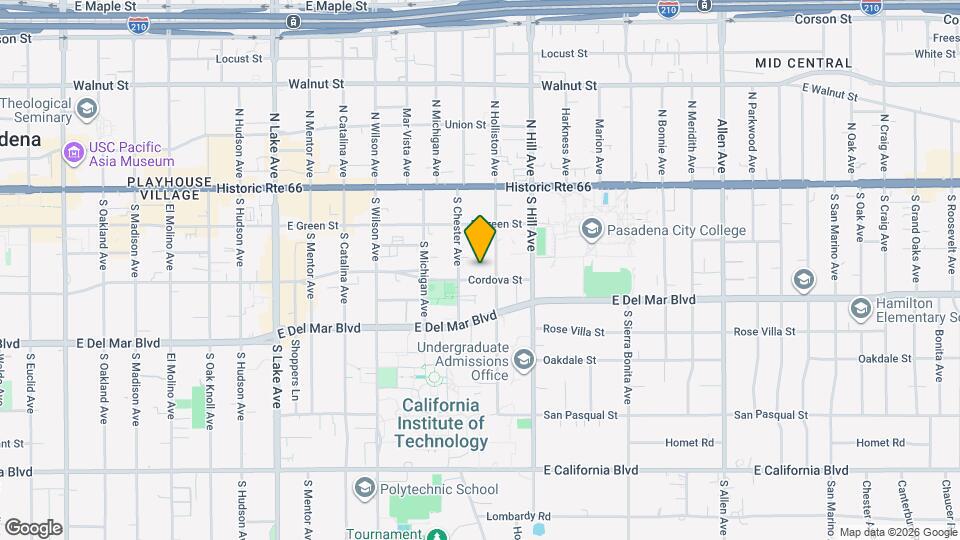 1299 Cordova St Map and Location Details