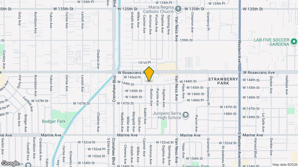 2535 W 144th St Map and Location Details