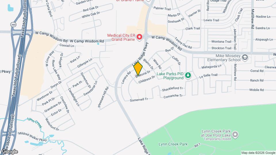 5452 Brazoria Dr Map and Location Details