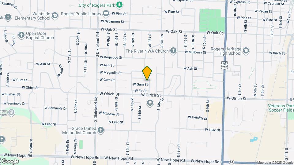 1309 W Gum St Map and Location Details