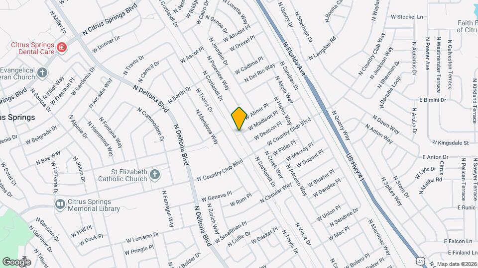 9118 N Cortlandt Dr Map and Location Details