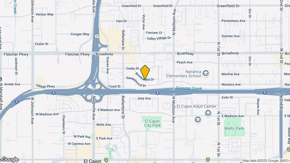 595 Brockwood Dr Map and Location Details