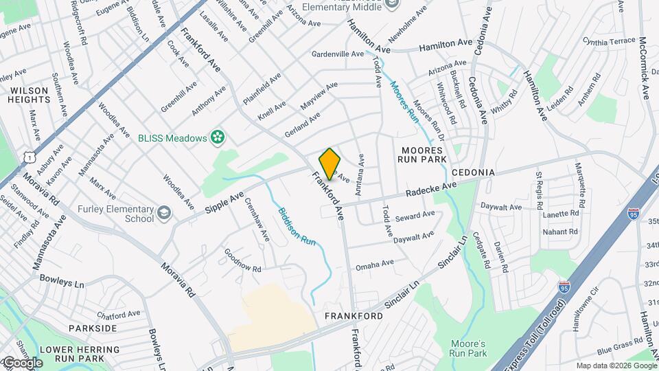 4924 Frankford Ave Map and Location Details