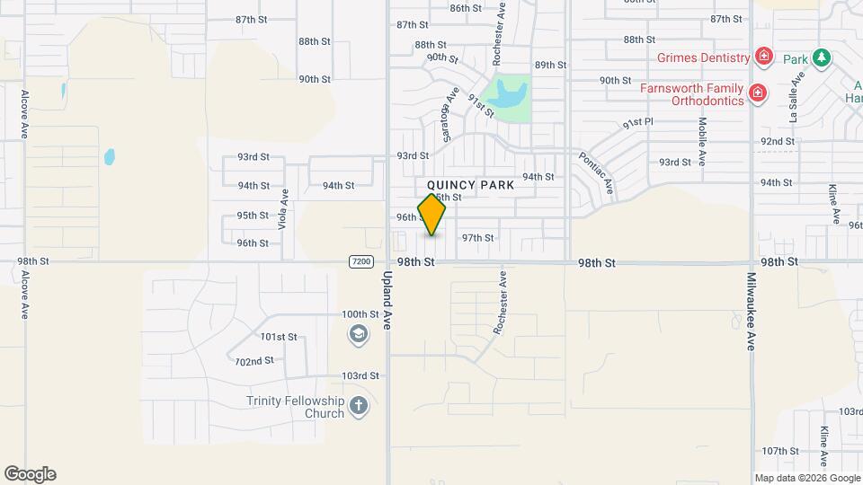 9708 Saratoga Ave Map and Location Details