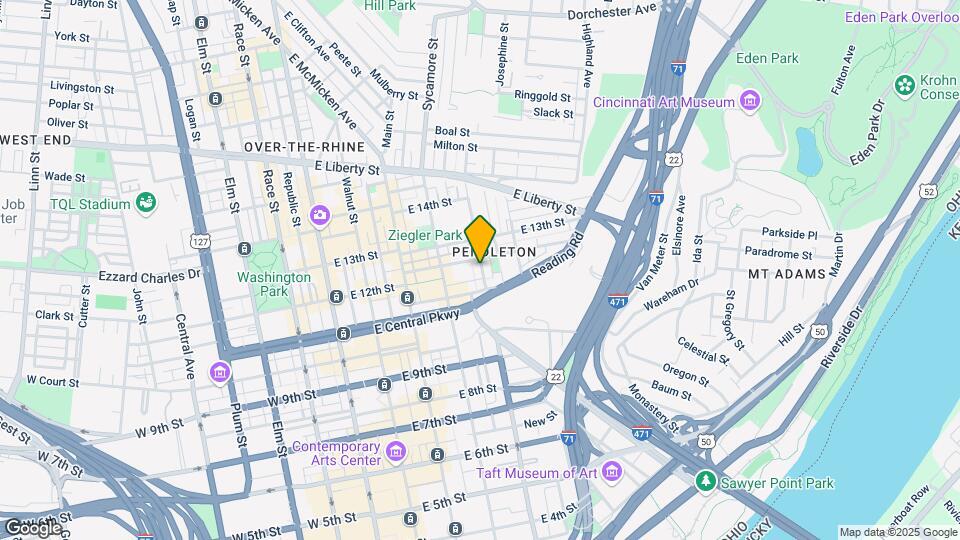 1117 Broadway St Map and Location Details
