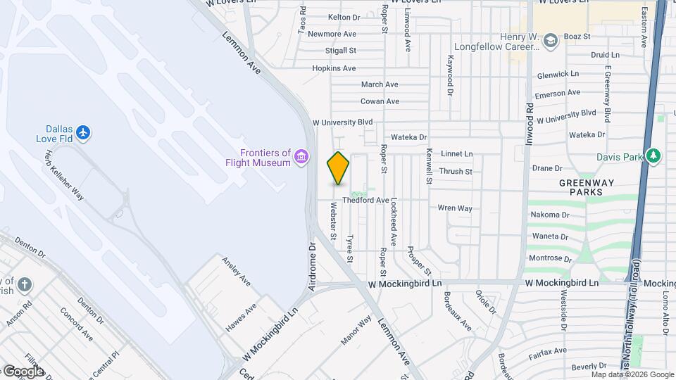 6812 Webster St Map and Location Details