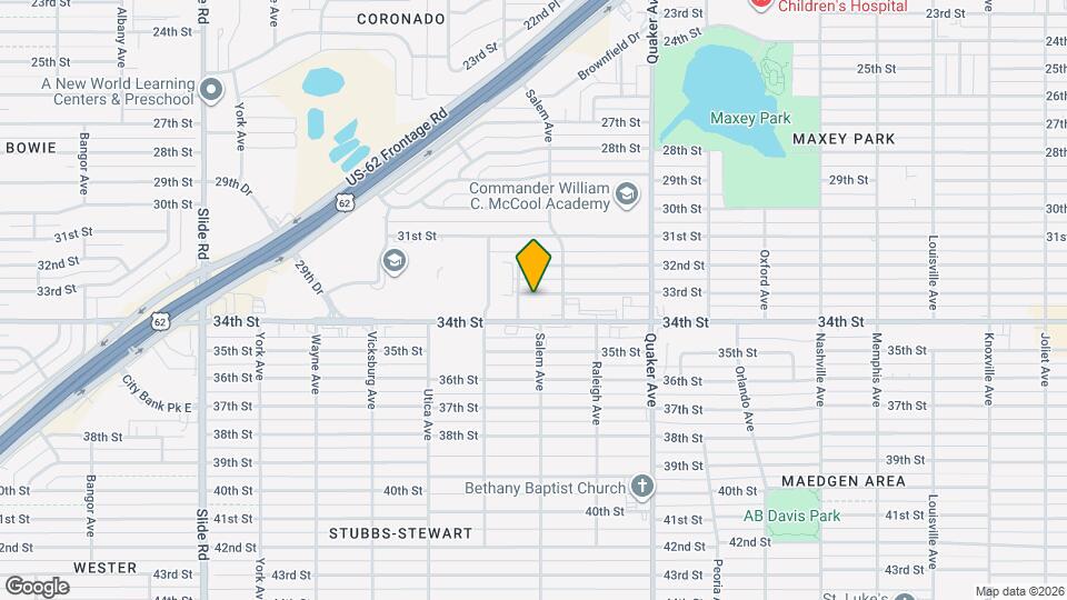 4611 33rd St Map and Location Details