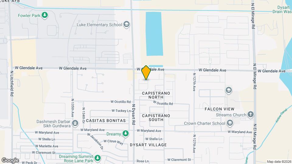 13004 W Fleetwood Ln Map and Location Details