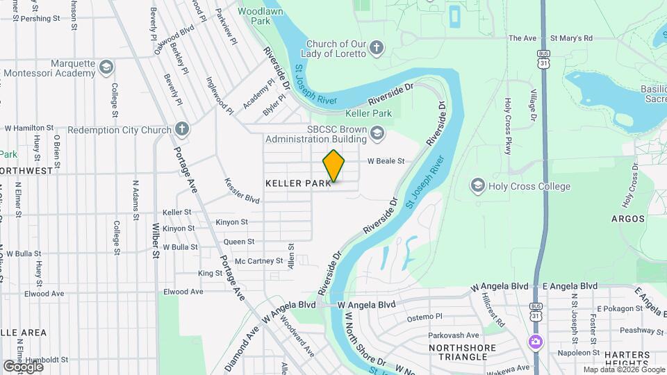 914 Roosevelt St Map and Location Details