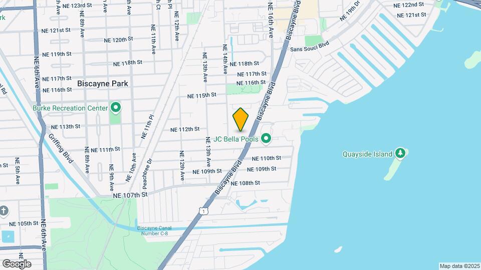 Biscayne Villa Map and Location Details