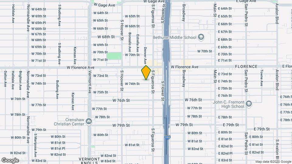 529 W 74th St Map and Location Details